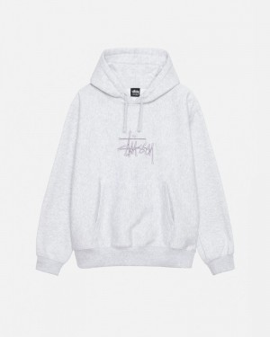 Stüssy Basic Applique Hoodie Grå | Sverige 167ERUQTJ