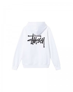 Stüssy Basic Hoodie Vita | Sverige 312WEZUKA