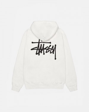 Stüssy Basic Pigment Dyed Hoodie Beige | Sverige 832WJMDIL