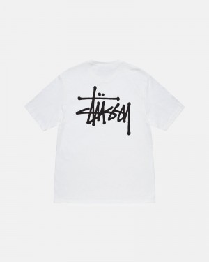 Stüssy Basic T-shirt Vita | Sverige 612NDWOAF