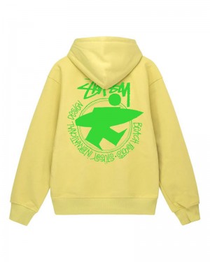 Stüssy Beach Roots Hoodie Gula | Sverige 659UGZHJA