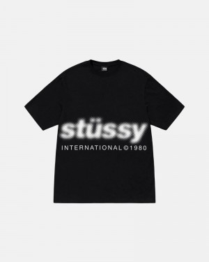 Stüssy Blur T-shirt Svarta | Sverige 538LNGABM