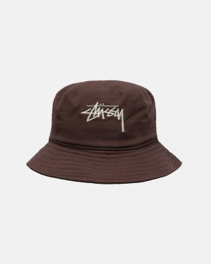 Stüssy Bucket Big Stock Hatt Choklad | Sverige 316LPYSGC