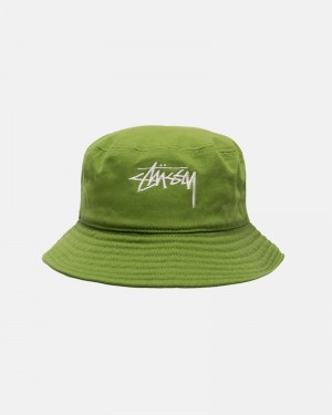 Stüssy Bucket Big Stock Hatt Gröna | Sverige 314YMLWOD