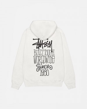 Stüssy Built Tough Pigment Dyed Hoodie Beige | Sverige 048DLZCYT