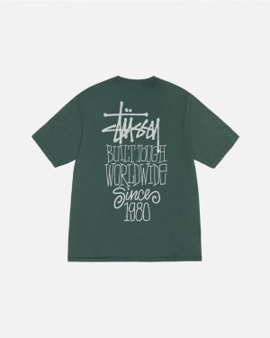 Stüssy Built Tough Pigment Dyed T-shirt Gröna | Sverige 832LWBZMT