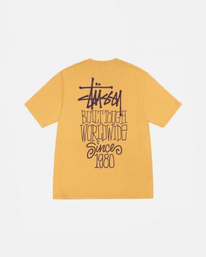 Stüssy Built Tough Pigment Dyed T-shirt Orange | Sverige 852KGLDXT