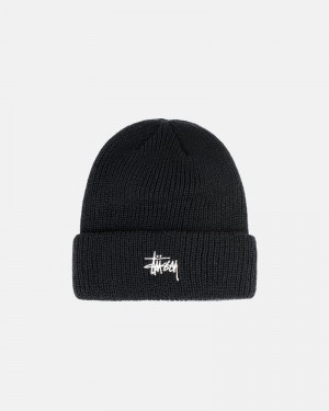 Stüssy Cuff Basic Mössa Svarta | Sverige 659BFWKUA