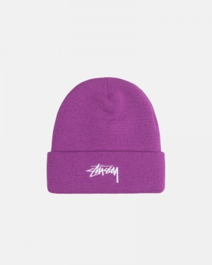 Stüssy Cuff Stock Mössa Lila | Sverige 312UOHKXJ