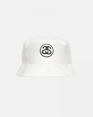 Stüssy Deep Bucket SS Link Hatt Vita | Sverige 508OJBAWX