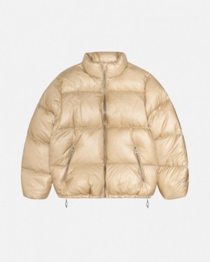 Stüssy Down Puffer Parachute Ripstop Jacka Bruna | Sverige 897FTHLAY