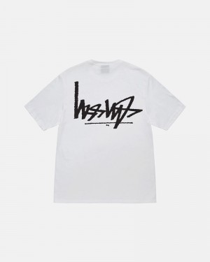 Stüssy Flipped T-shirt Vita | Sverige 048NATFLY