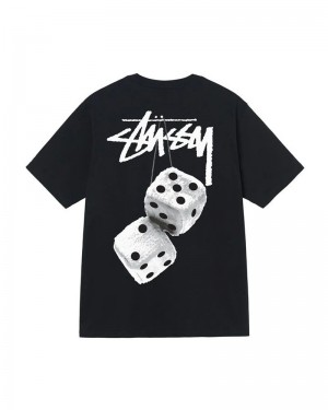 Stüssy Fuzzy Dice T-shirt Svarta | Sverige 591FTGILS