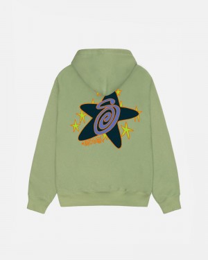 Stüssy Galaxy Hoodie Gröna | Sverige 875TPQWIB