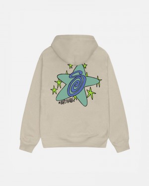 Stüssy Galaxy Hoodie Khaki | Sverige 451YQFDCK