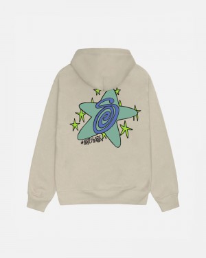 Stüssy Galaxy Hoodie Khaki | Sverige 810MIYNVR