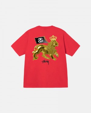 Stüssy Gold Lion T-shirt Guld | Sverige 036ISKTZD