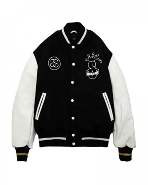 Stüssy International Tribe Varsity Jacka Svarta Vita | Sverige 213GLJPVA