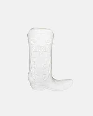 Stüssy Keramisk Boot Vase Andra Tillbehör Vita | Sverige 024YUSMXB