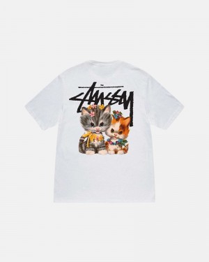 Stüssy Kittens T-shirt Vita | Sverige 450GPBUAT