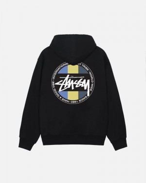 Stüssy Klassiska Dot Hoodie Svarta | Sverige 932ADXONK