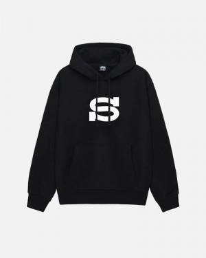 Stüssy Letterman Hoodie Svarta | Sverige 768EFMGWC