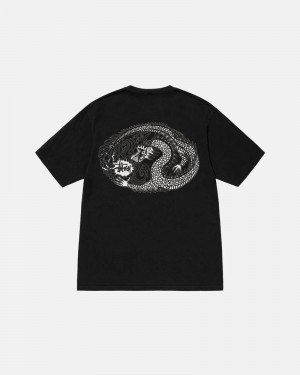 Stüssy Mosaic Dragon Pigment Dyed T-shirt Svarta | Sverige 864POGJHK