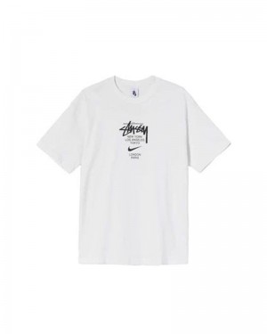 Stüssy NK X T-shirt Vita | Sverige 534EWJZKH