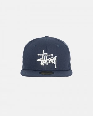 Stüssy New Era 59Fifty Authentic Kepsar Marinblå | Sverige 450ZSAITU