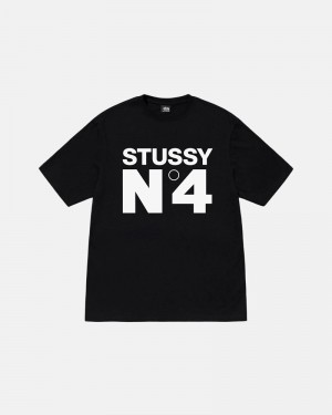 Stüssy No.4 T-shirt Svarta | Sverige 802ANBWDX