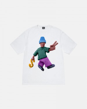 Stüssy Peace & Prosperity T-shirt Vita | Sverige 703CEOWRF