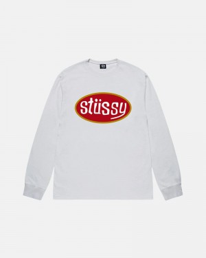 Stüssy Pitstop LS T-shirt Vita | Sverige 256UEMNIQ