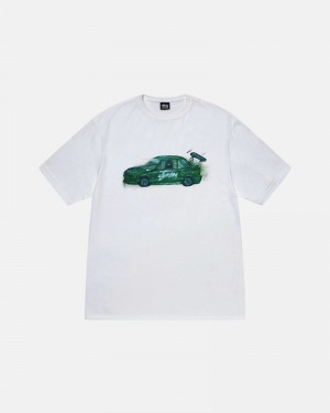 Stüssy Racecar T-shirt Vita | Sverige 573XBENJZ