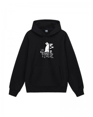 Stüssy Rat Hoodie Svarta | Sverige 586ZFVIPU