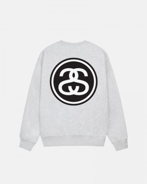 Stüssy SS-Link Crew Sweatshirt Grå | Sverige 701ZNMABJ