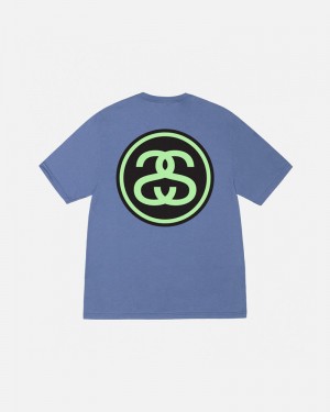 Stüssy SS-Link T-shirt Blå | Sverige 763ESTKLG