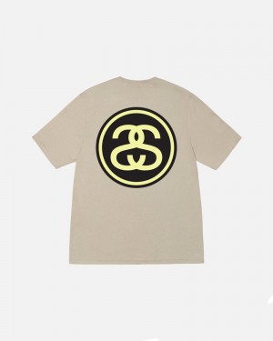 Stüssy SS-Link T-shirt Khaki | Sverige 102JFKEYT