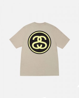 Stüssy SS-Link T-shirt Khaki | Sverige 863ZXCJYE