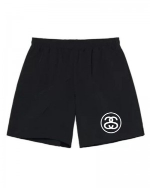 Stüssy Squared Shorts Svarta | Sverige 541XFOYKV