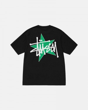 Stüssy Star Pigment Dyed T-shirt Svarta | Sverige 079PRYQVE