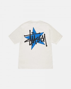 Stüssy Star Pigment Dyed T-shirt Vita | Sverige 576VECNBS