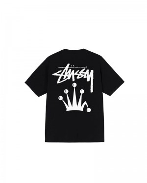 Stüssy Stock Crown T-shirt Svarta | Sverige 594KNBQIT