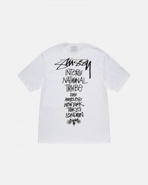 Stüssy Tribe Stack T-shirt Vita | Sverige 820SITFYO