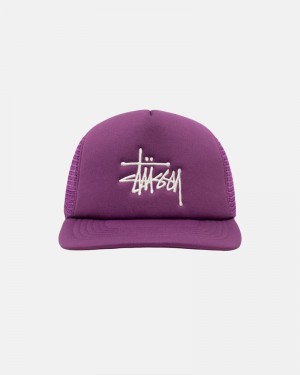 Stüssy Trucker Big Basic Snapback Kepsar Lila | Sverige 517LIEOFC