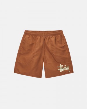 Stüssy Vatten Korta Big Basic Shorts Kaffe | Sverige 941MQHGCU