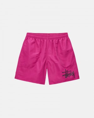 Stüssy Vatten Korta Big Basic Shorts Rosa | Sverige 658DVNFKR