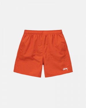 Stüssy Vatten Korta Stock Shorts Orange | Sverige 947ZTBUAP