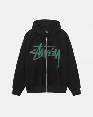 Stüssy Venus Zip Hoodie Svarta | Sverige 051HRDIPX