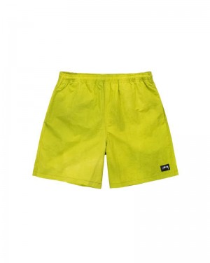 Stüssy Wave Dye Nylon Shorts Gula | Sverige 236HCVPZA