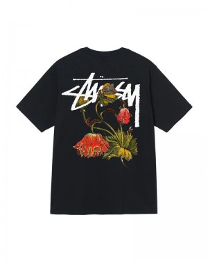 Stüssy Withered Flower T-shirt Svarta | Sverige 708CXZDKL